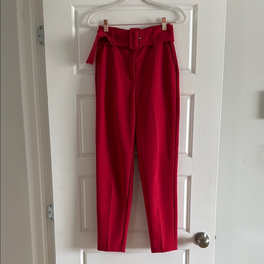 Stylish Red Women's Pants
